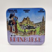 Edinburgh Cartoon Coaster